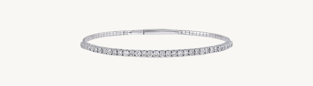 14K White Gold Bracelets