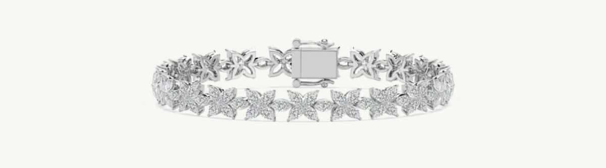 18K White Gold Bracelets