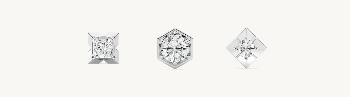 18K White Gold Earrings