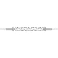 1/2 ctw Round and Emerald LGD Alternating Five-Stone Bolo - 7 Inches
