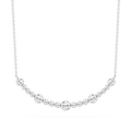 1 ctw Round LGD Bezel Smile Necklace - 16 to 18 Inches
