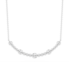 1 ctw Round LGD Bezel Smile Necklace - 16 to 18 Inches