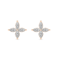 1 ⅝ ctw Marquise LGD Petal Stud Earrings - 14K White Gold