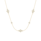 1 1/2 ctw Round LGD Station Necklace - 18 Inches