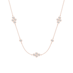 1 1/2 ctw Round LGD Station Necklace - 18 Inches