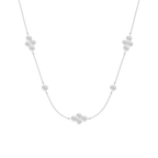 1 1/2 ctw Round LGD Station Necklace - 18 Inches