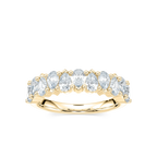 Rowan 1 ½ ctw Pear LGD Alternating Anniversary Band - 14K Yellow Gold