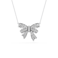 1  ½ ctw Round LGD Channel Set Bow Pendant - 16 to 18 Inches