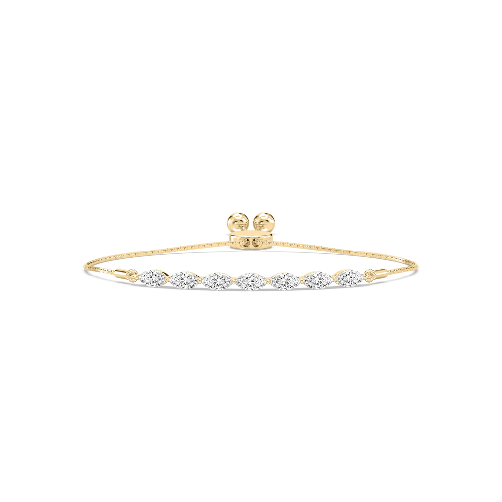 1 ctw Marquise LGD East West Bolo Bracelet - 7 Inches