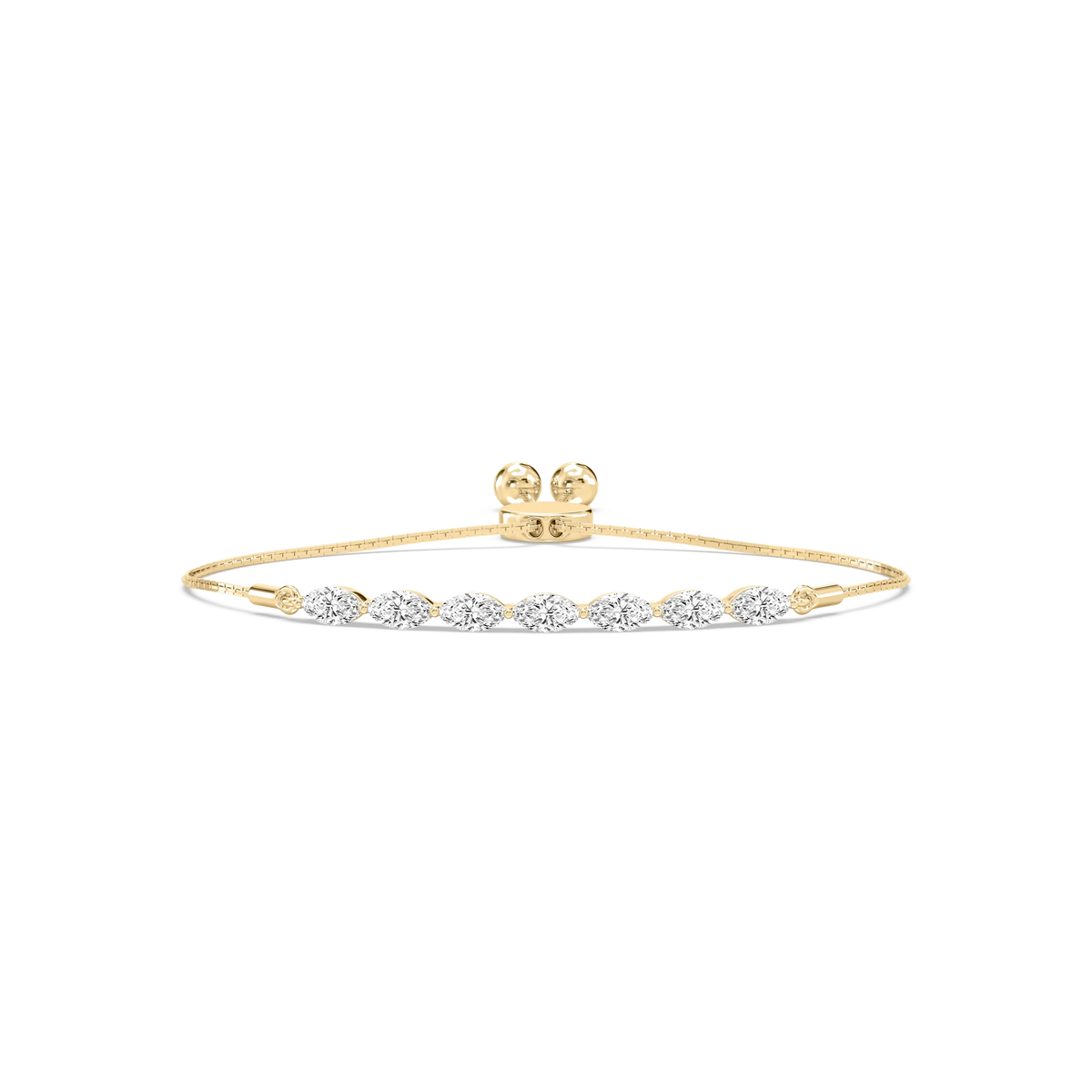 1 ctw Marquise LGD East West Bolo Bracelet - 7 Inches