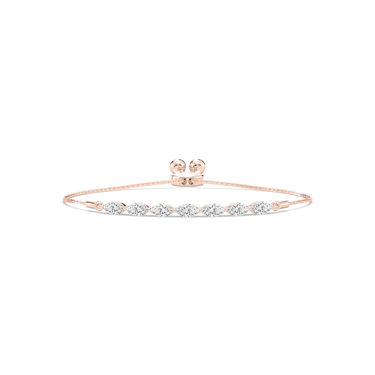 1 ctw Marquise LGD East West Bolo Bracelet - 7 Inches