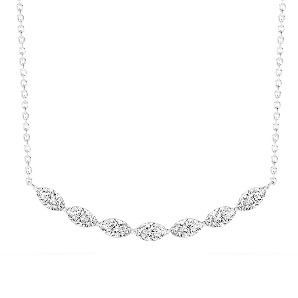 1 ctw Marquise LGD East West Necklace - 16 to 18 Inches