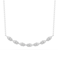 1 ctw Marquise LGD East West Necklace - 16 to 18 Inches