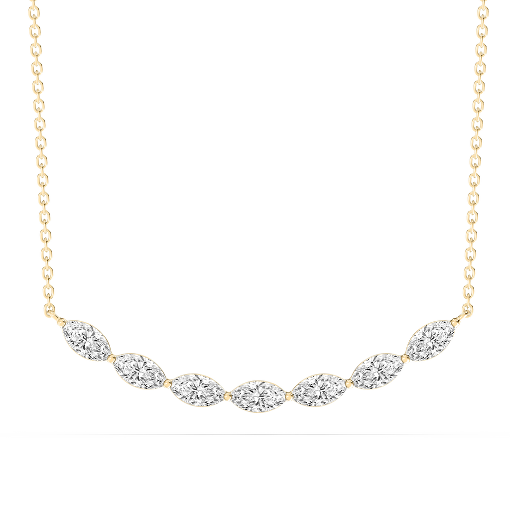 1 ctw Marquise LGD East West Necklace - 16 to 18 Inches