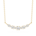 1 ctw Round LGD Alternating Smile Necklace - 16 to 18 Inches