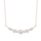 1 ctw Round LGD Alternating Smile Necklace - 16 to 18 Inches