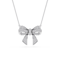 1 ctw Round LGD Channel Bow Pendant - 16 to 18 inches
