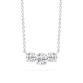 1 ctw Round LGD Classic Three Stone Pendant - 16 to 18 Inches