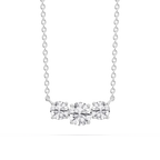 1 ctw Round LGD Classic Three Stone Pendant - 16 to 18 Inches