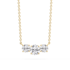 1 ctw Round LGD Classic Three Stone Pendant - 16 to 18 Inches