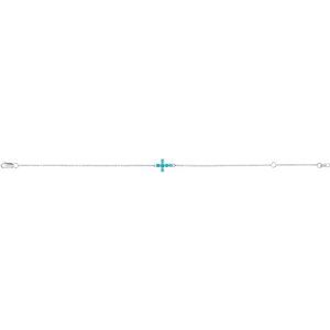 Sideways Cross Bracelet