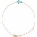 Sideways Cross Bracelet