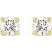 Round 4-Prong Stud Earrings