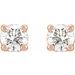 Round 4-Prong Stud Earrings