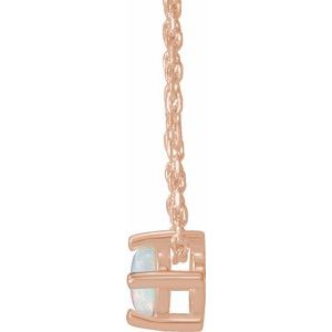 Round 4-Prong Cabochon Pendant