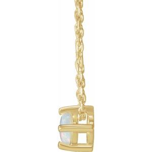 Round 4-Prong Cabochon Pendant