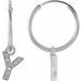 Initial Hoop Earrings