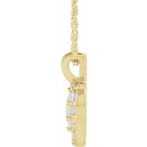 Halo-Style Cabochon Necklace or Pendant