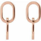 Interlocking Oval Earrings