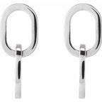 Interlocking Oval Earrings