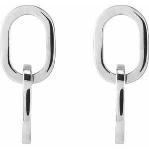 Interlocking Oval Earrings
