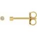 Round Micro Bezel-Set Stud Earrings