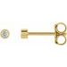 Round Micro Bezel-Set Stud Earrings