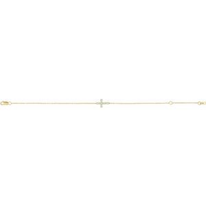Sideways Cross Bracelet
