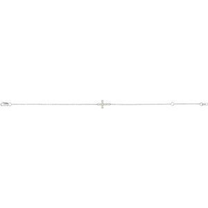 Sideways Cross Bracelet