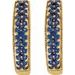 Accented U-Hoop Earrings