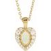 Halo-Style Cabochon Necklace or Pendant