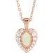 Halo-Style Cabochon Necklace or Pendant