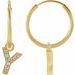 Initial Hoop Earrings