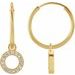Initial Hoop Earrings