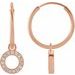 Initial Hoop Earrings