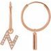 Initial Hoop Earrings