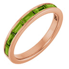 Straight Baguette Stackable Ring
