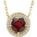 Halo-Style Necklace or Pendant