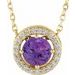 Halo-Style Necklace or Pendant
