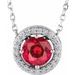 Halo-Style Necklace or Pendant